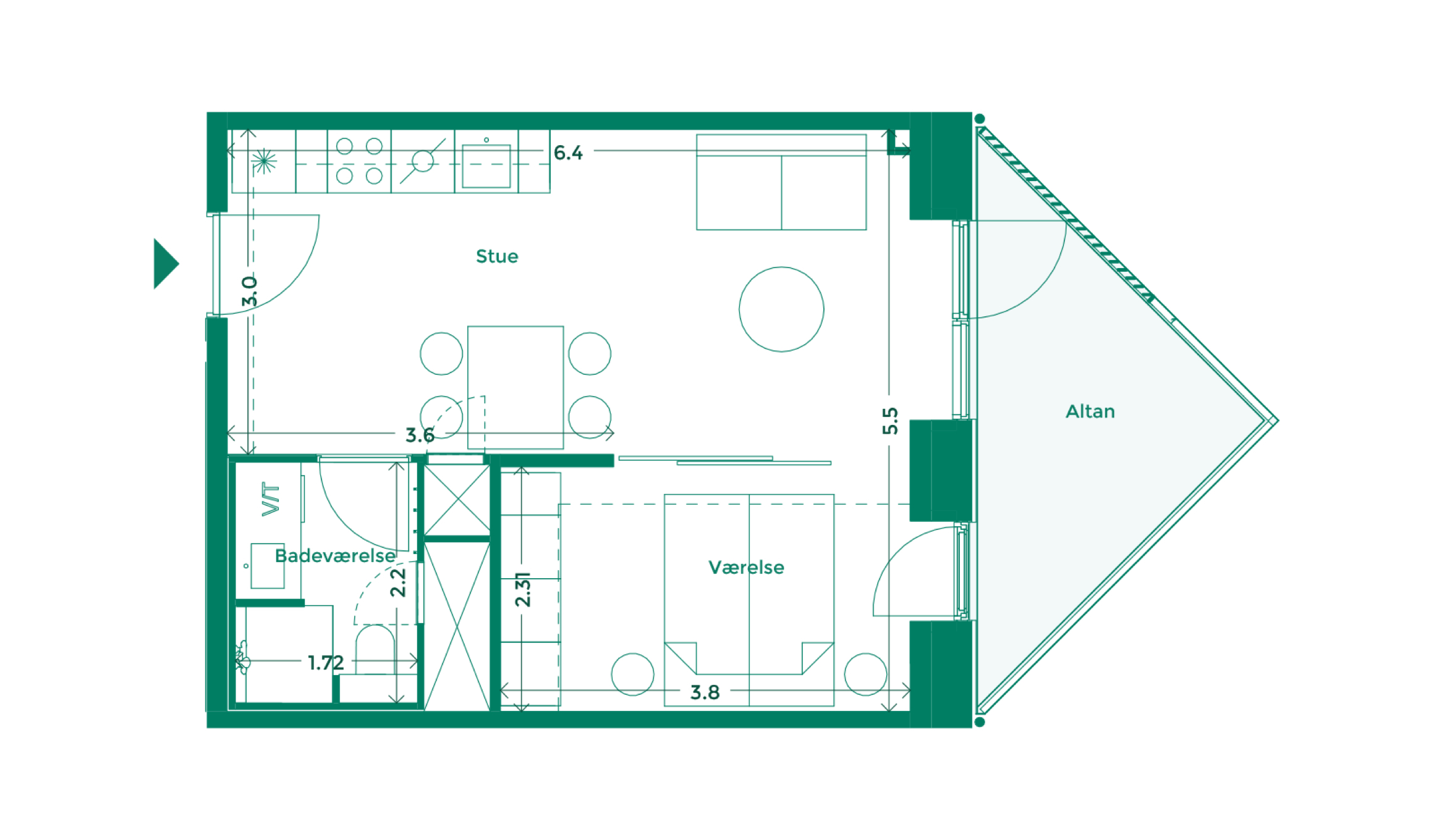 Lejlighedplan Hotelkarreen 115@2X