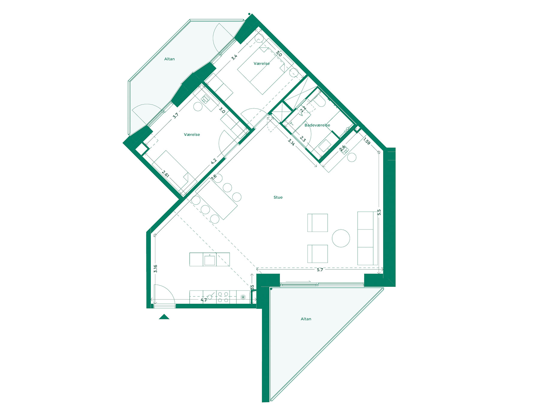 Lejlighedplan Hotelkarreen 135@2X