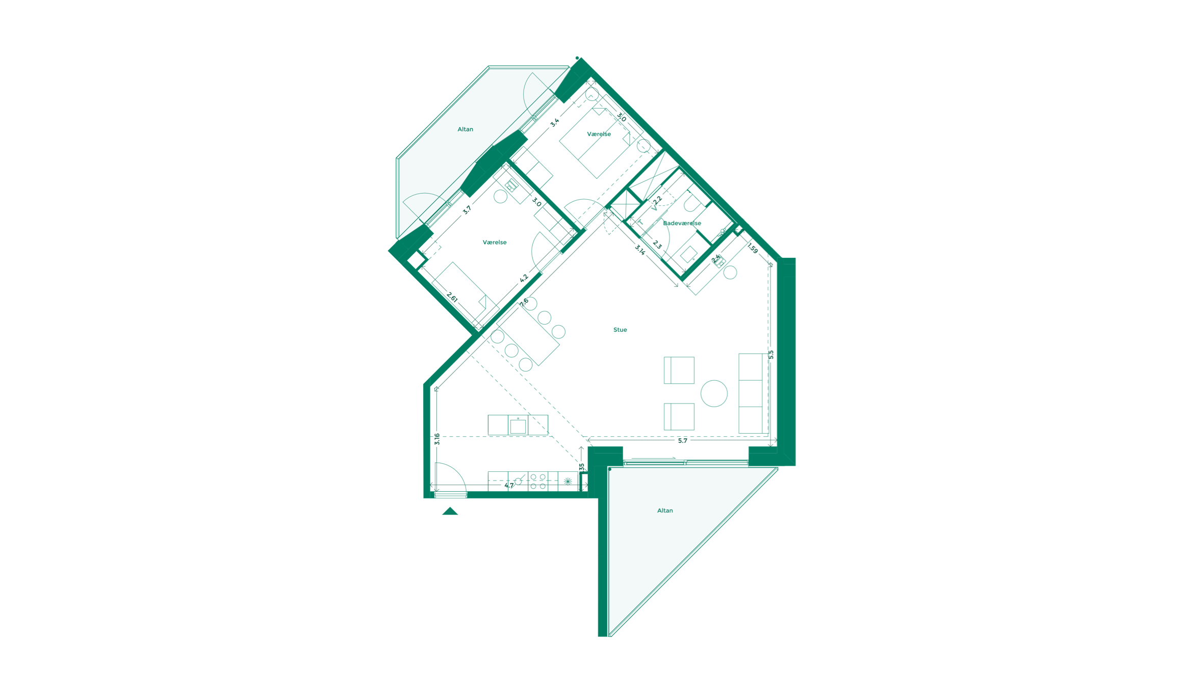 Lejlighedplan Hotelkarreen 143@2X