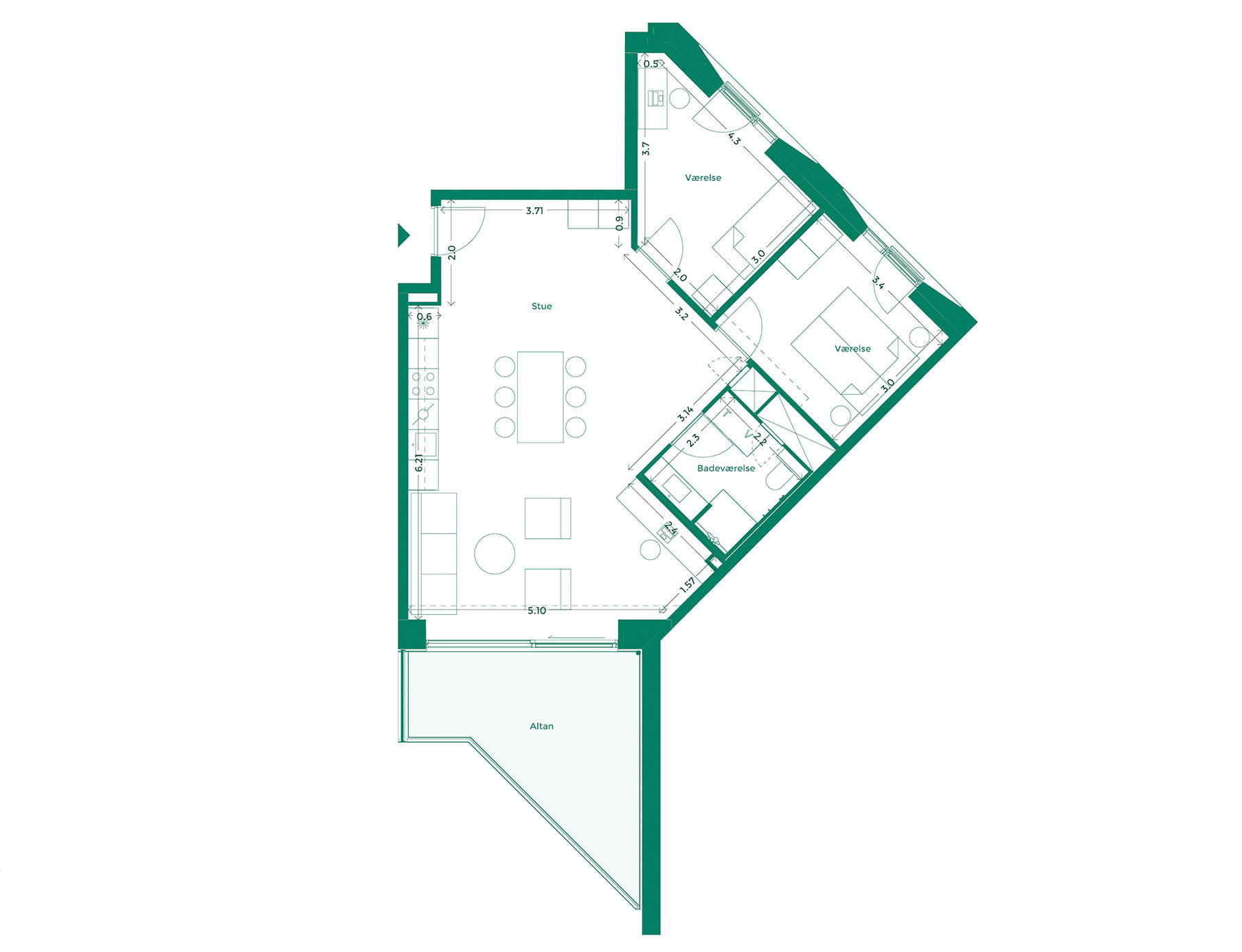Lejlighedplan Hotelkarreen 145@2X