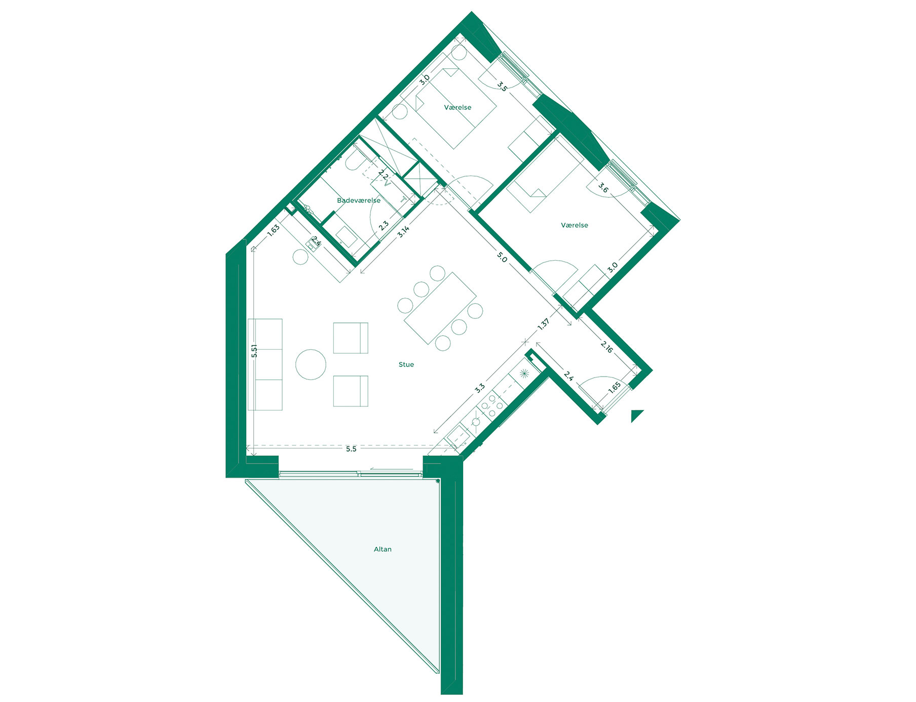 Lejlighedplan Hotelkarreen 168@2X
