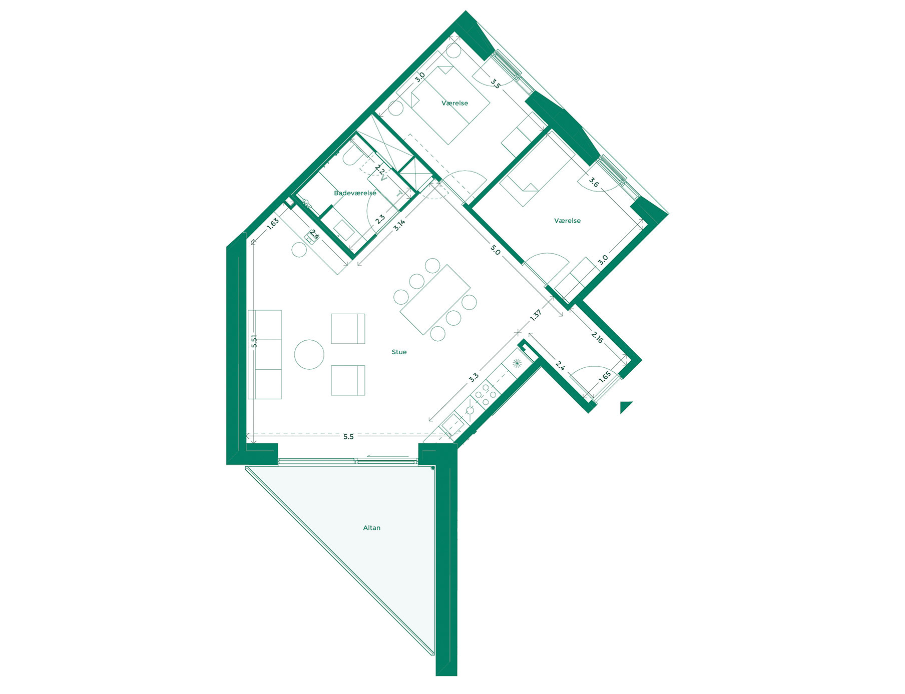 Lejlighedplan Hotelkarreen 171@2X