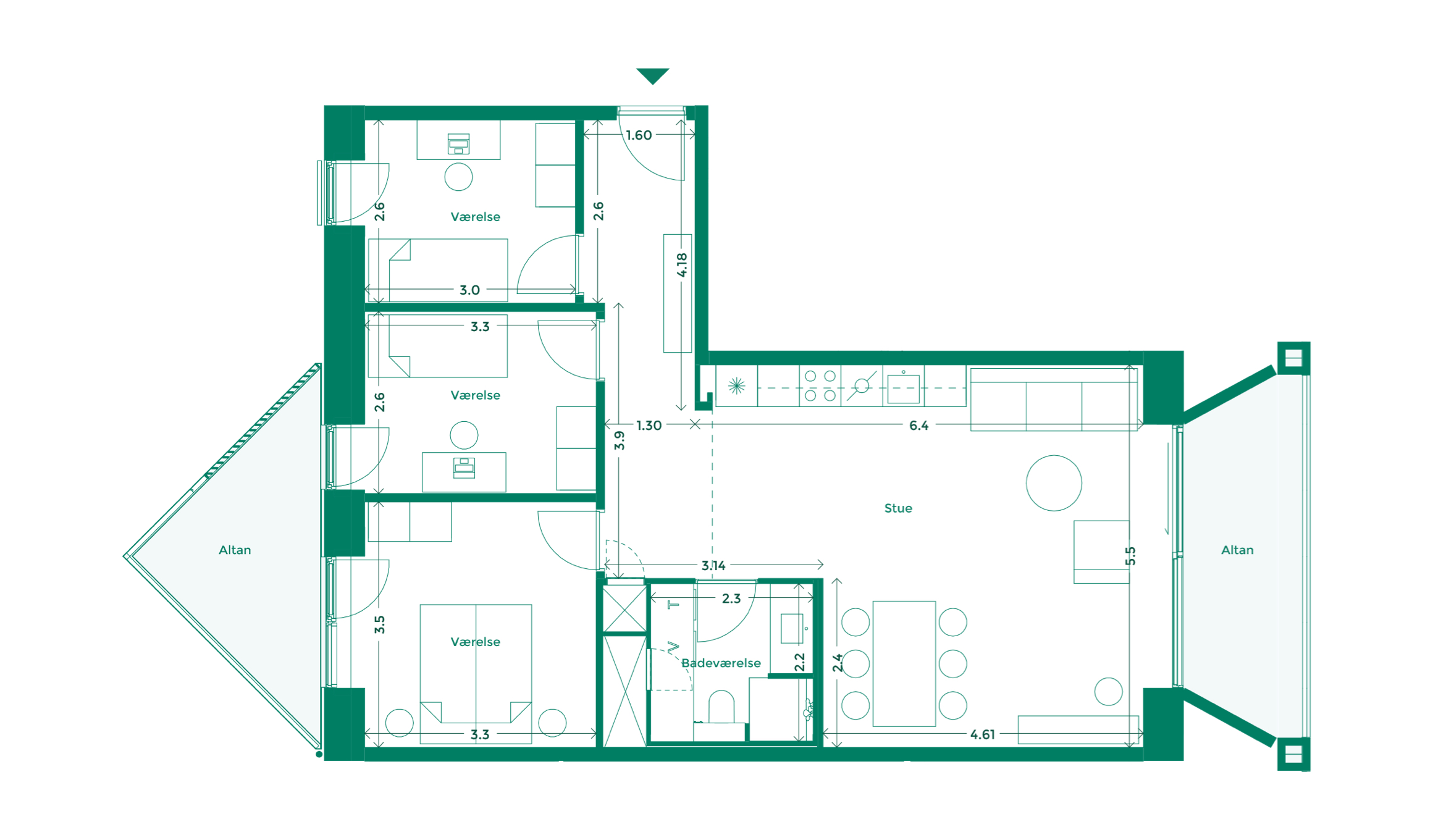 Lejlighedplan Hotelkarreen 187@2X