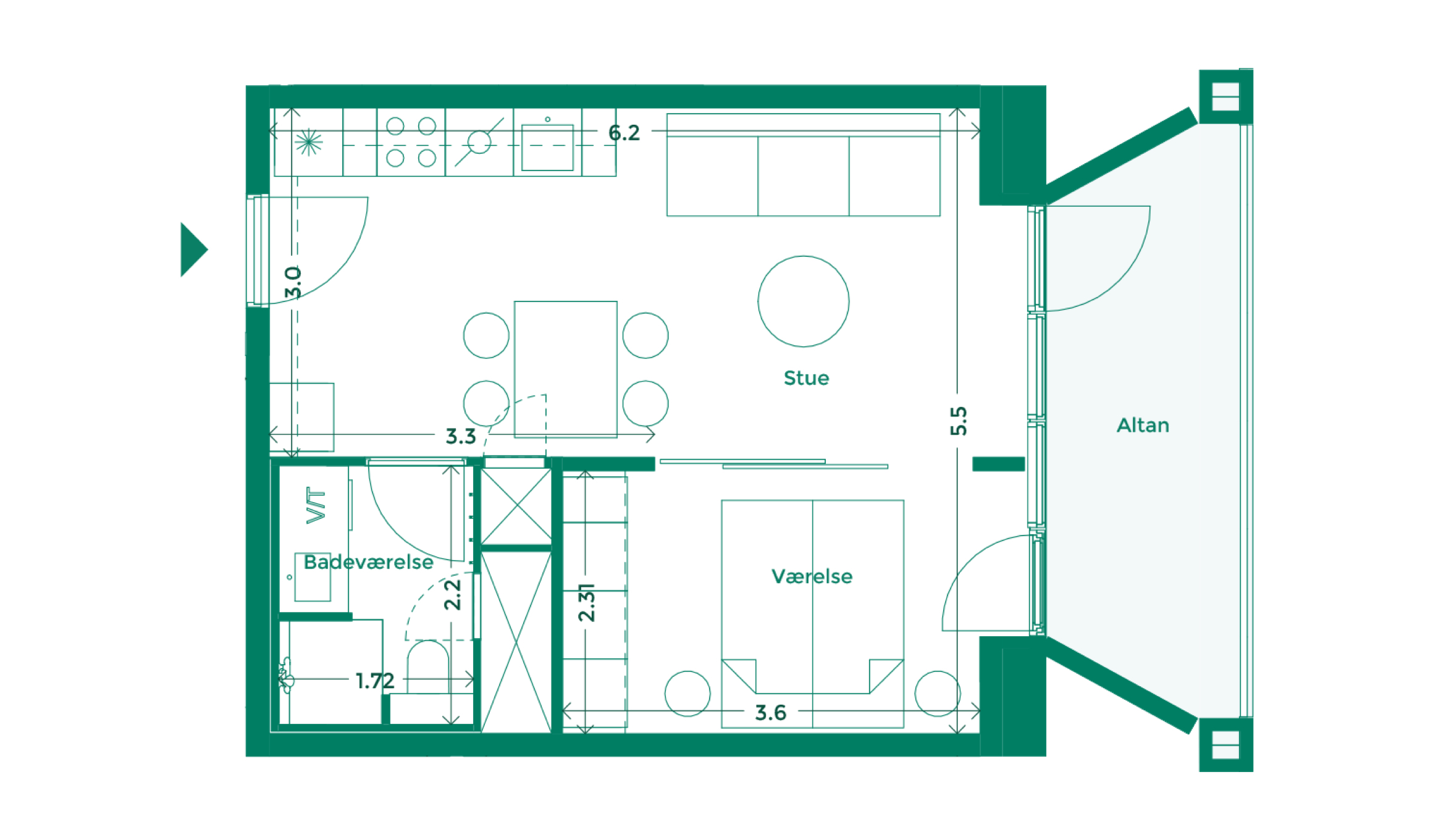 Lejlighedplan Hotelkarreen 192@2X