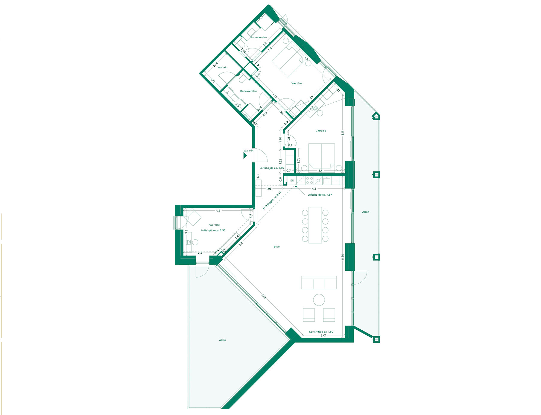 Lejlighedplan Hotelkarreen 194@2X
