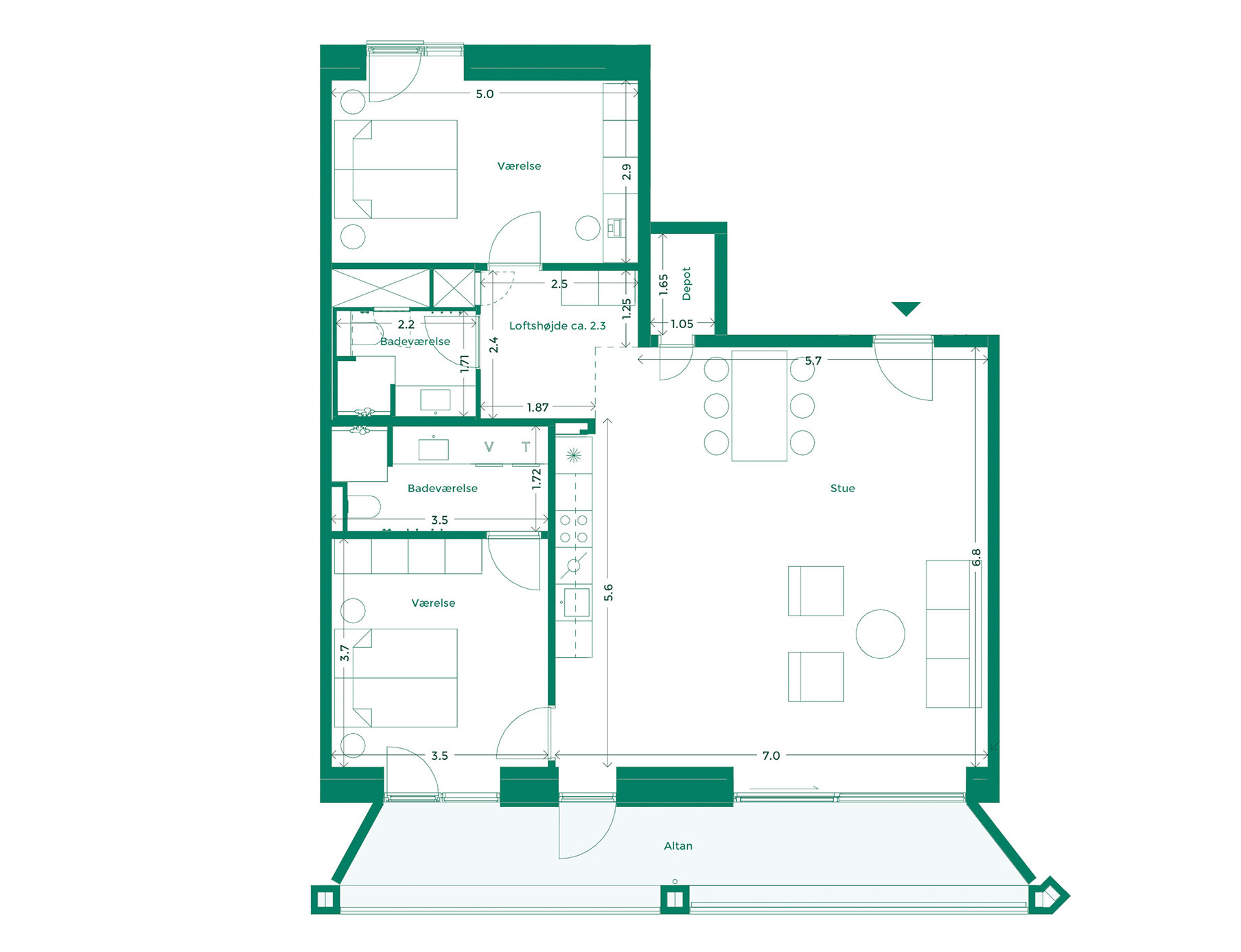 Lejlighedplan Hotelkarreen 200@2X