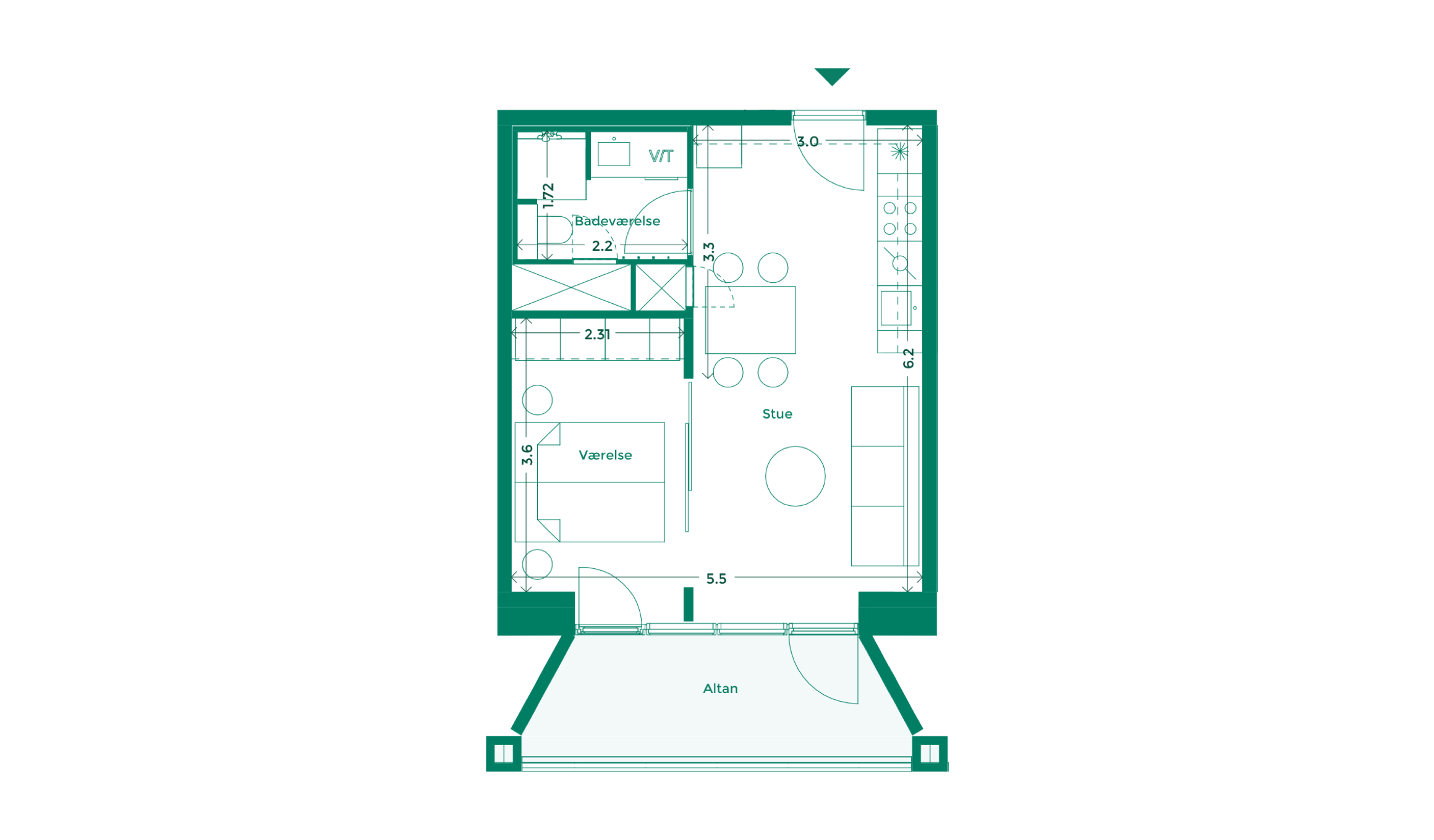 Lejlighedplan Hotelkarreen 207@2X