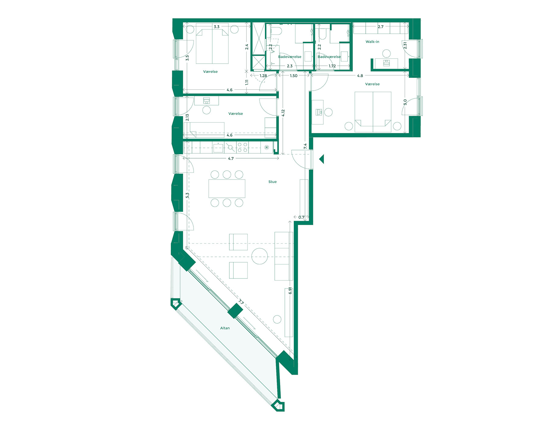 Lejlighedplan Hotelkarreen 218@2X