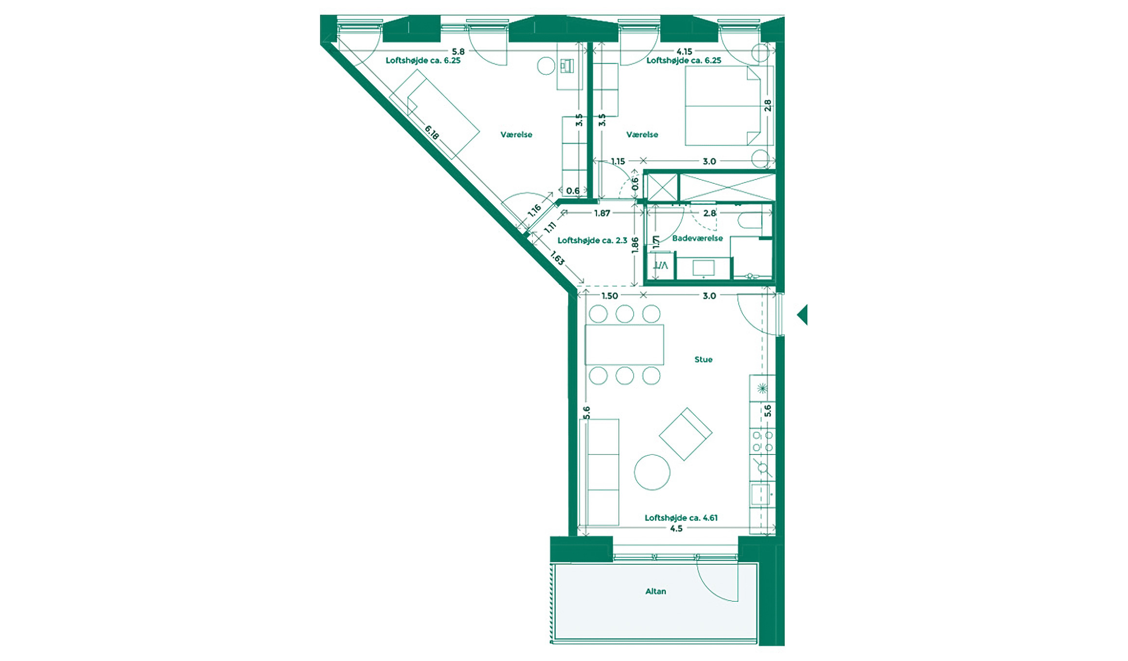 Lejlighedplan Teaterkarreen 343@2X