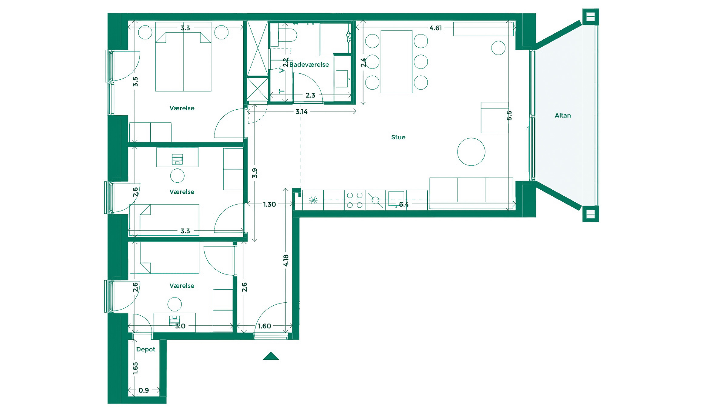 Lejlighedplan Teaterkarreen 353@2X