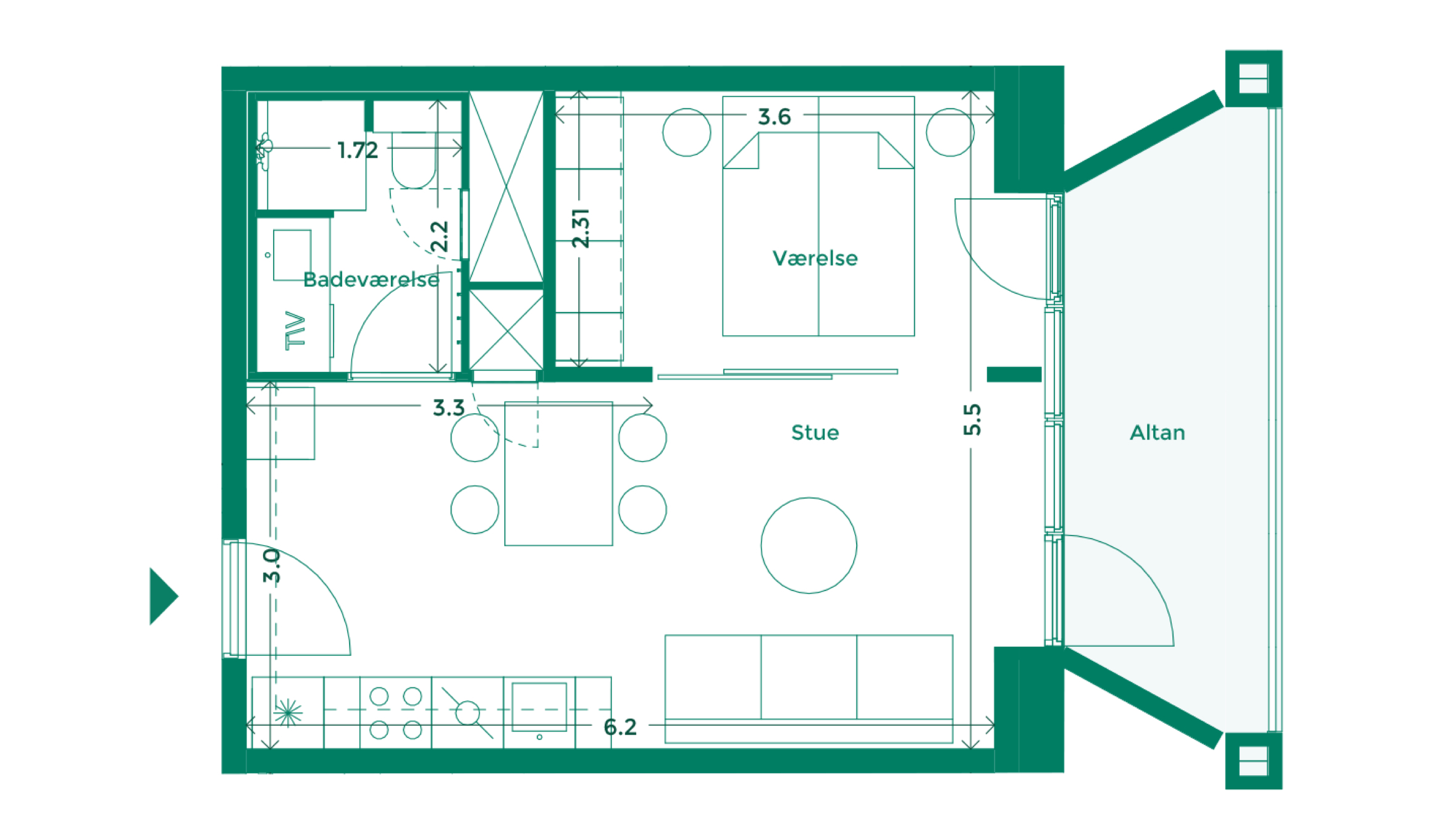 Lejlighedplan Teaterkarreen 354@2X