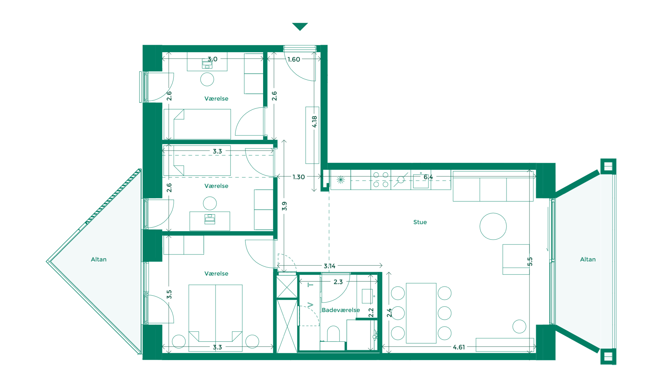 Lejlighedplan Teaterkarreen 356@2X